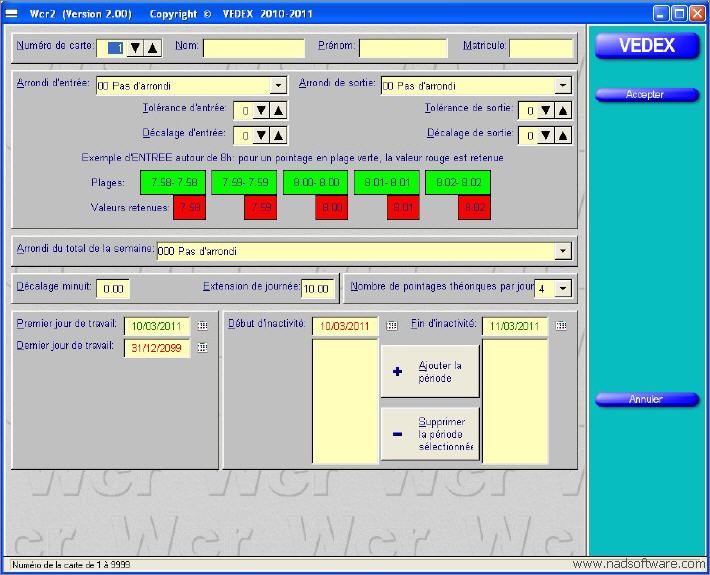 Wcr2 cran fiche du personnel